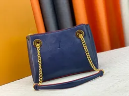 Hochwertige Damen-Designer-Umhängetasche mit geprägtem Buchstaben-Handtasche, Leder-Shopping-Umhängetasche M43777-Geldbörse