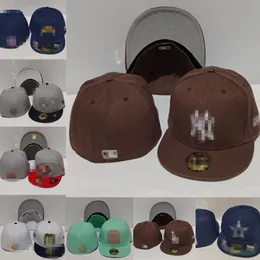 Partihandel Baseball Cap Team monterade hattar för män Kvinnor Justerbara broderier Street Outdoor Sports Cap Size 7-8