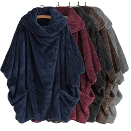 Женские куртки больших размеров с карманом и плюшевым верхом, ветровка для женщин, осень-зима, пальто большого размера с капюшоном, верхняя одежда, пуловер, куртка, женская ткань 231204