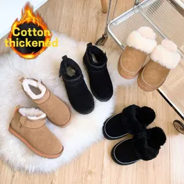 Botas de diseñador Zapatillas de deporte Mostaza Semilla Tazz Zapatillas Tasman Slides Classic Ultra Mini Plataforma Slip-on Les Petites Gamuza Mezcla de lana Invierno