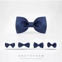 Bow Ties Male Host Banket Performance Wedding Wedding Groom Man Group Navy Bow Tie Formell Business Accessories 231204