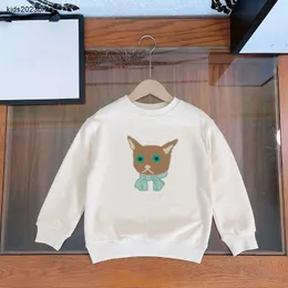 Ny designer baby hoodie höst sötmönster tryck barn tröja storlek 100-160 runda nack pojkar flickor pullover nov25
