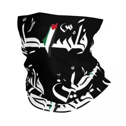 Halsdukar palestina karta arabiska falastin bandana nacke omslag balaclavas mask halsduk multi-use huvudkläder vandring för män kvinnor vuxen vindtät