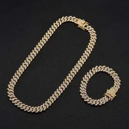 9mm Crystal Cuban Link Chain Necklace Cuban Chain Necklace Cuban Chain Ice279j