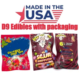 USA STOCK Verpackungsbeutel für essbare Lebensmittel, gefüllt mit D8D9THChhccho-Gummis