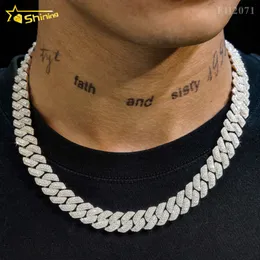سعر رخيص 13 ملم المثلج خارج سلسلة الرابط Moissanite الأزياء Sier Jewelry VVS Lab Diamond Cuban Bracelet and Necklace