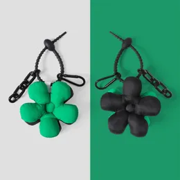 Bag Parts Accessories Luxury Keychain Black Green Couples Matching Bag Charm Flower Accessories Man Boyfriend Gift Cute Lanyard with Door Credencial 231204