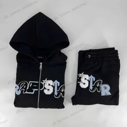 Trapstar Tracksuit And Jacket Classic Embroidery Mens Hoodie Sportswear Warm Set Loose Trapstar Caot And Hoodie 493