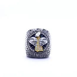 Cluster Rings 2021 Fantasy Football Championship Anello Gunmetal e Gold Tone Award per Ffl Champion306K Anello gioielli con consegna a goccia Dhjye