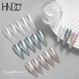 Acrylic Powders Liquids HNDO 11 Color Moonlight Aurora Nail Glitter Chameleon Powder Bright Mirror Effect for Manicure Nail Art Design Pigment Dust CM 231204