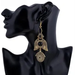 Baumelnde Ohrringe Kronleuchter 2023 Marke Boho Goldfarbe Großer Edelstein Kristall Gypsy Ethnische Tropfen Vintage Lange Quasten Für Frauen Schmuck244o