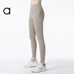 AL-07 Align Women's Yoga Legging seamless nude female sports high elastic fitness pants soft high waist hip lift camouflage nine-point