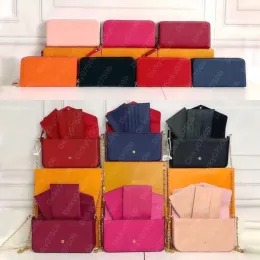 Portafoglio di design borsa a tracolla borsa a catena borsa da donna portafoglio su catene Borse di lusso Borsa a tracolla di qualità 7A borse a tracolla donna woc portamonete felicie Tasche pochette