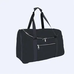Модные мужские вещевые сумки Роскошные женские дорожные сумки из искусственной кожи для багажа с черным цветком Дизайнерские сумки большой вместимости спортивные 320z