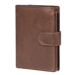 Jogujos Crazy Horse Leather Gener Men's Wallet Men Men Men Business محفظة RFID MEN CARD ID HOLDER COIN محفظة السفر