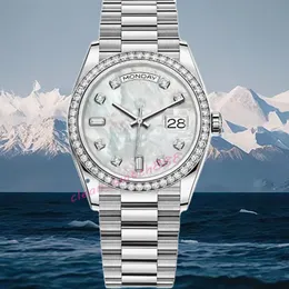 Relógio de diamante masculino relógio de luxo relógio feminino clássico data moda relógio 36mm 41mm relógio automático 904l aço inoxidável safira à prova d'água aaa relógio-r