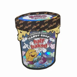 wholesale cali shaped packaging bags empty mylar package candy goat milk half baked pack 3.5 resealable packing bag BJ
