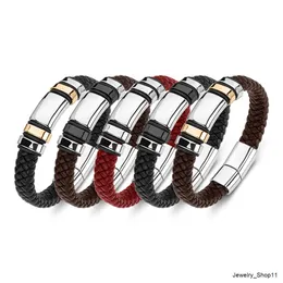 Hip Hop Trend Jewelry New Fashion Men Formage Design Creative Leather Leather Gray Gray Grayl