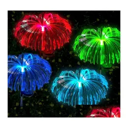 Decorações de jardim Solar Led Jellyfish Luz Lâmpada Ao Ar Livre Paisagem À Prova D 'Água Para YardpathwayGardenHoliday Decoração Atmosfera de Dhha4