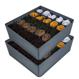 Aufbewahrungsboxen Bins Socken Organizer Box Schrank Schublade Unterwäsche BH für Kleidung Kleiderschrank Separator 231205