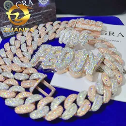 Wholesale Price Iced Out Vvs Moissanite Chain Sier Necklace Bracelet Hip Hop Jewelry Diamond Pendant Cuban L