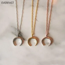 Everfast корейская мода подвески в виде луны в первой четверти ожерелья с воротником Очарование моряка для любителей ювелирных изделий ожерелье аксессуары аниме EN248220S