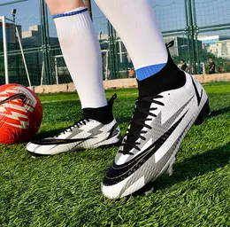 Ag Long Nail Large Size Football Shoes Teenager Childrens Anti slip Training Latest Sneakers FG/TF Soccer Shoes