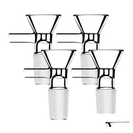 Tillbehör 14mm manliga glasskålstycken Hookah av tratt Joint Downstem Rökningshandtag Pipe Bong Oil Dab Rigs Drop Delivery Home Garde DHH3V