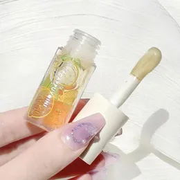 Lip Gloss Kawaii Honey Grapefruit Oil Long Lasting Non-sticky Repair Moisturizing Hydrating Tint Plumper Care Serum Beauty