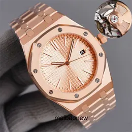 Montre de créateur Aps Quartz Mouvement suisse en acier inoxydable avec logo Royeloaks Ensemble de diamants 18 carats Y Sac de montre-bracelet Moissante Royaloaks y Types Cadran doré de luxe pour homme YR1C