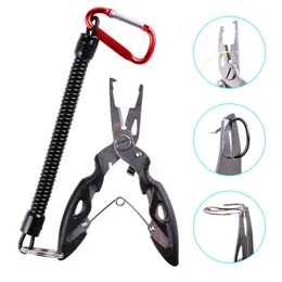 釣りアクセサリーAorace Pliers Fish Line Cutter Scissors Mini Hook Remover Multifunction Tools Black Beak Jaw 231206