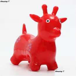 Wózki# wózki 1PCS jazda na Rainbow Animal Bouncy koni nadmuchiwane wyśmienite budzer