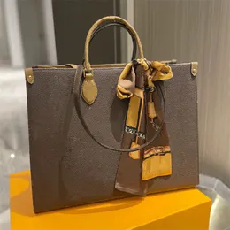 Onthego bayanlar moda tasarım lüks kılıf el çantası go omuz çantası crossbody alışveriş çantaları messenger çanta üst ayna kalitesi m45320 m45321 m46373 torba çanta
