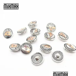 Clasps Hooks Brand American States Map In 18Mm Metal Interchangeable Bronze Snap Button Charms Wholesale Fits Snaps Jewelry Drop D Dhumw