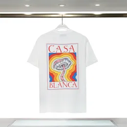 Casablanca Camicia di lusso da uomo T-shirt firmate 2023s Marchio di moda T-shirt oversize Casablanc Camicia Casa Blanca Abbigliamento estivo Hip-pop Streetwear