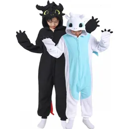 Women's Robe Kigurumi Onesie Cartoon Tothless Pijama para Crianças Adulto Mulheres Homens Animal Pijama Homewear Halloween Cosplay Party Costume 231206