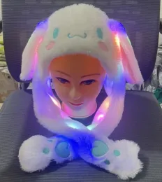 Moda kawaii dos desenhos animados menino menina de pelúcia iluminação chapéu boné com orelha estéreo inverno crianças acessórios cosplay chapéus multi escolha bj