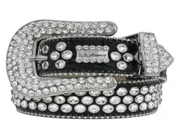 2022 Designer Belt Cintura Uomo Simon för män Kvinnor Shiny Diamond Belt Set med lysande strass Alla hjärtans dag Gift8872967
