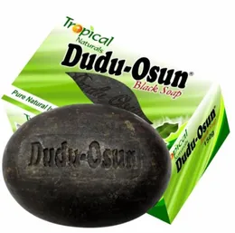 150g 열대 Dudu Osun 아프리카 천연 검은 비누가있는 천연 성분 2489305