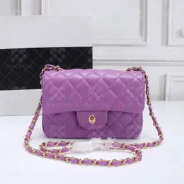 Borsa firmata Borsa a tracolla CC Borsa a tracolla Borsa a tracolla Borsa da donna Tracolla a catena dorata Pelle di agnello Borse piccole Borsa con patta Borse Moda Stile classico Fencefind