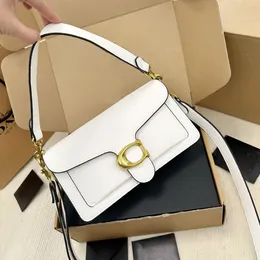 luxurious Womens Man Tabby designer bag Messenger bags tote Handbag Real Leather Baguette Shoulder bag Mirror Quality Square Crossbody Fashion 001