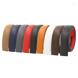 Belts Men's Automatic Belt Body 3.5CM Genuine Leather Without Buckle Cowhide High Quality Replacement