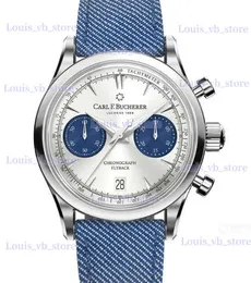 الساعات الأخرى الساخنة بيع New Carl F. Bucherer Malelon Series Fashion Business Chronograph Top STRAP Automatic Date Quartz Men's T231206