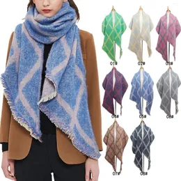 Scarves Ladies' Jacquard Polka Dot Thickened Scarf Loop Yarn Thick Tassel Christmas And Scarfs Sand For Men Large Silk