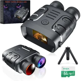 مناظير التلسكوب R18 Digital Night Vision Device 1080p HD 850NM Infrared 5x Zoom Hunting Vison Goggles Outdoor Full Dark 300M 231206