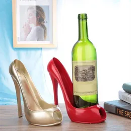 Tabletop Wine Racks High Heels Shape Decanter Heel Shoe Bottle Holder Storage Home Decor Kitchen Red 221121268G