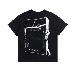 24-2 fashion Luxurys Offes Abbigliamento T-shirt da uomo e T-shirt larghe da donna Top Uomo Casual Street graffiti Camicia bianca Felpaoff T-shirt da uomo Offs top