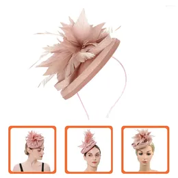 Bandanas saç tokası barrette şapka kadın çiçek başlık çay partisi fascinator abs elbise şapka