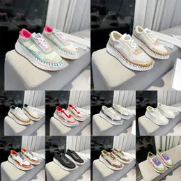 Designer di lusso Collezione Rainbow Sneakers nama sneaker Scarpe casual da donna Primavera Estate Moda Cuciture fatte a mano Made 35-42 10A