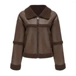 Giacca in pelle scamosciata in pelle in pelle da donna Funta giacche invernali per 2023 CAPPORE CREDDO CREDDO BLACCO BLACI BLUS BLUS GREEN ABRIGO Mujer Invierno 3xl